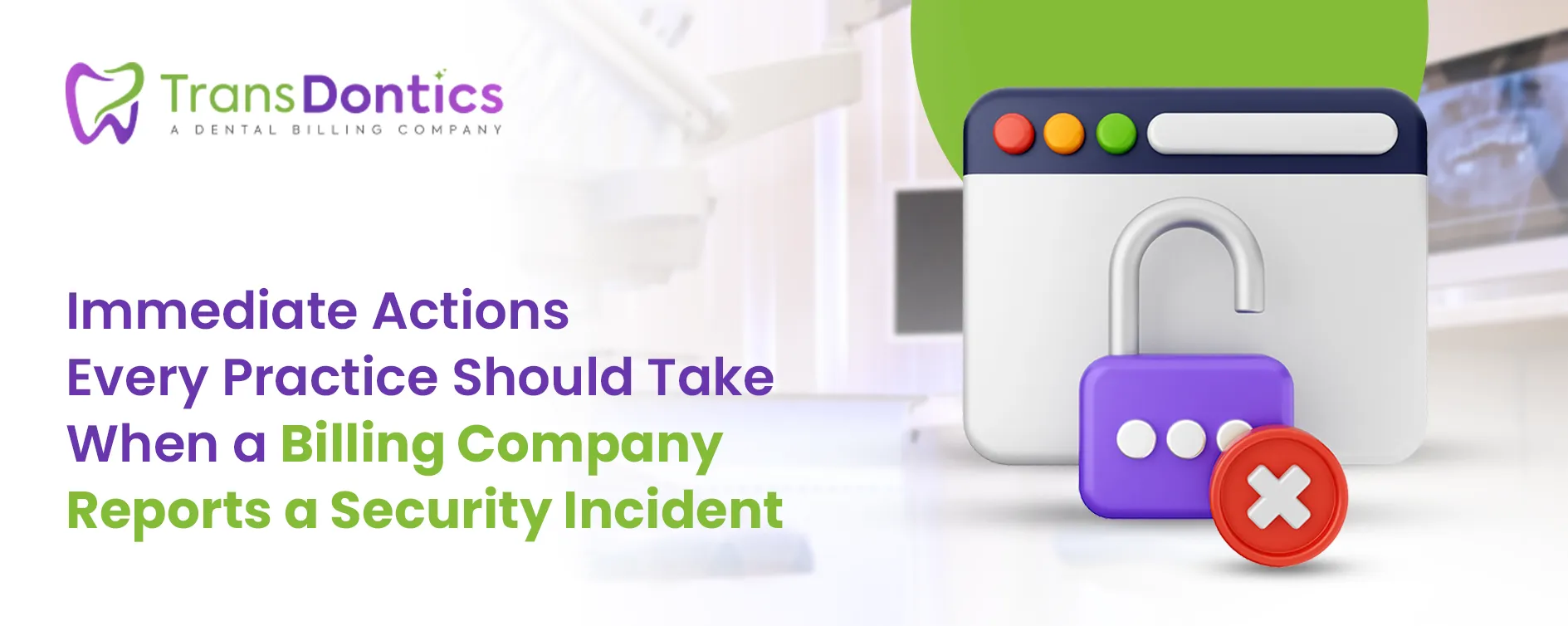 Immediate action checklist for practices